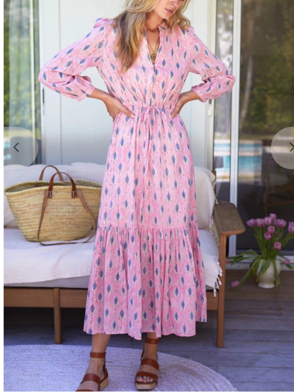 Emerson Fry India Collection Frances Tiered Maxi Dress
